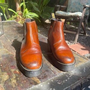 Dr. Martens Chestnut Leather Ankle Boots